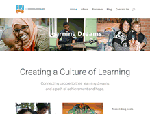 Tablet Screenshot of learningdreams.org
